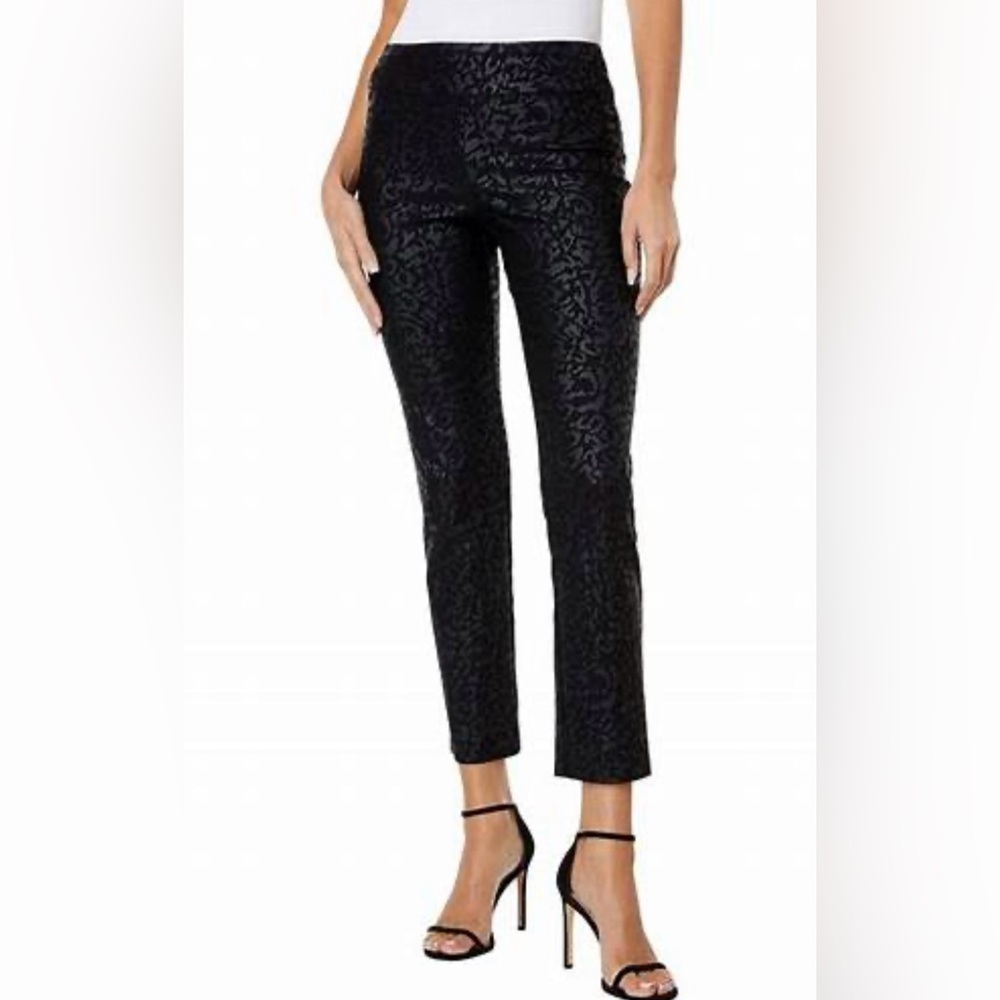 Krazy Larry Pull On Leopard Animal Print Pants 4